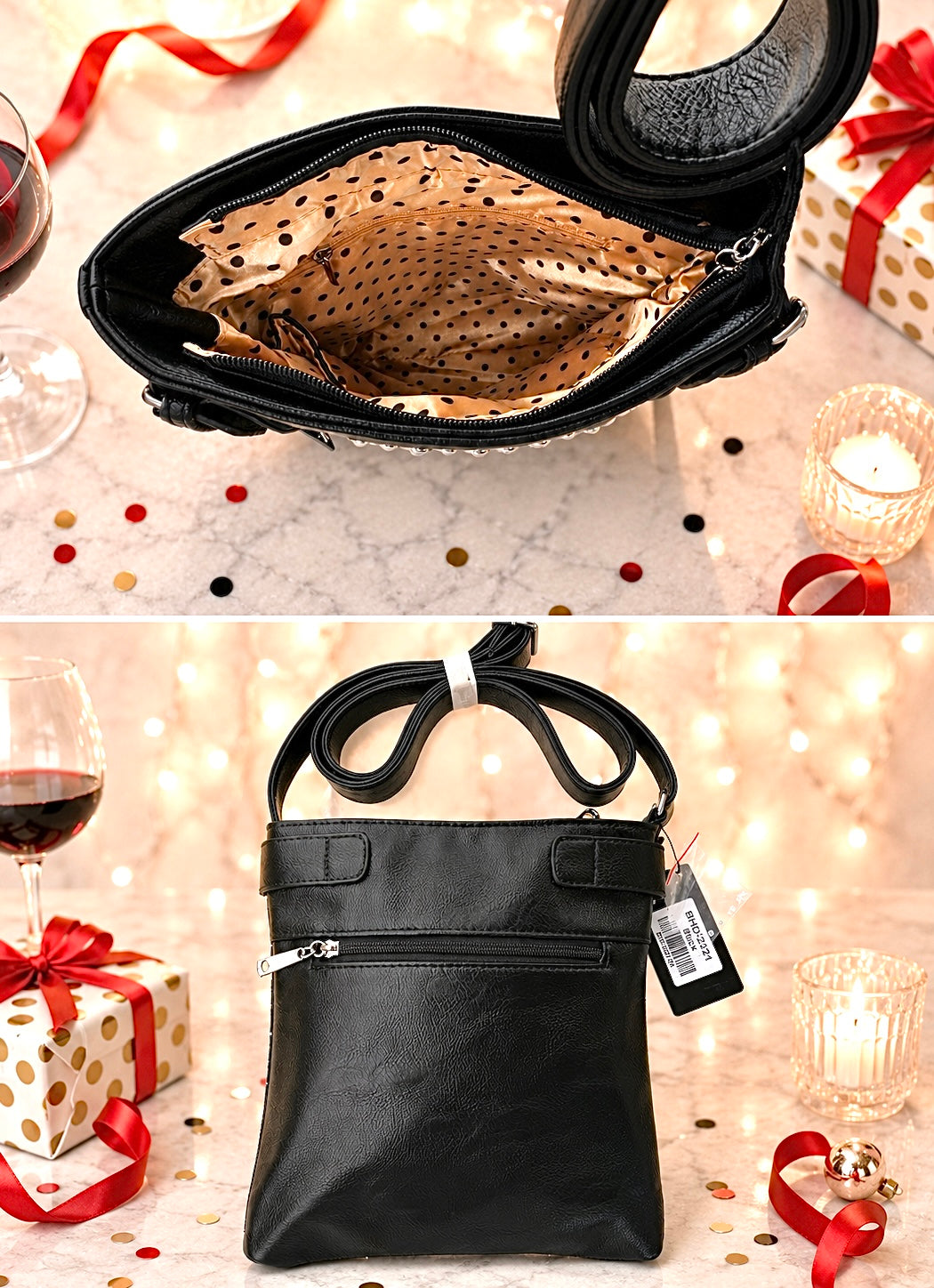 Blinged Out Wine Rhinestone Purse