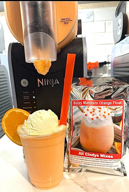 Boozy Mandarine Orange Float "Ninja Slushi Recipe"