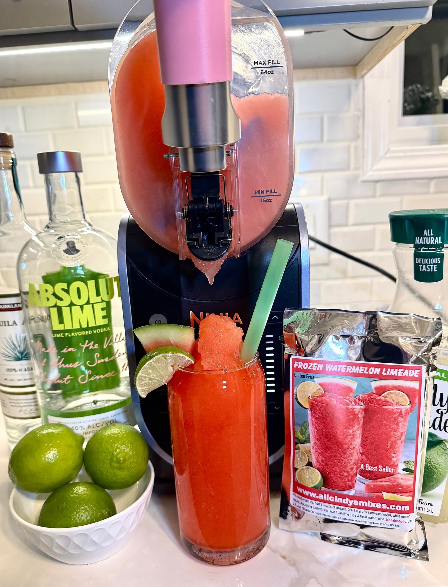 Frozen Watermelon Limeade /Ninja Slushi Recipe