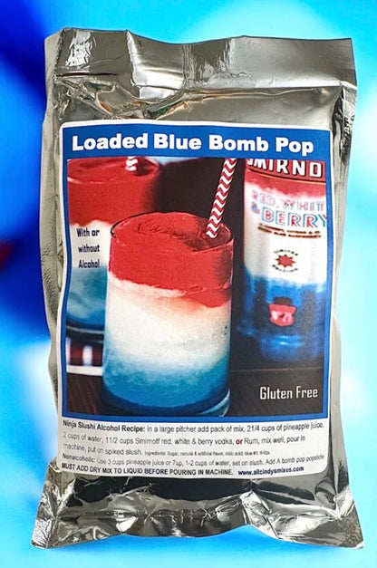 Loaded Blue Bomb Pop.  (Ninja Slushi Recipe)   A #1 Seller