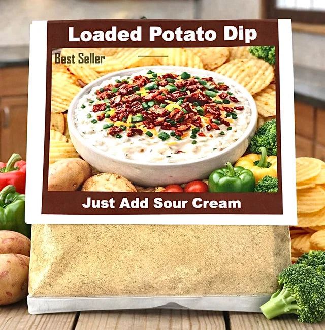 Loaded Potato Dip. Just add Sour Cream "