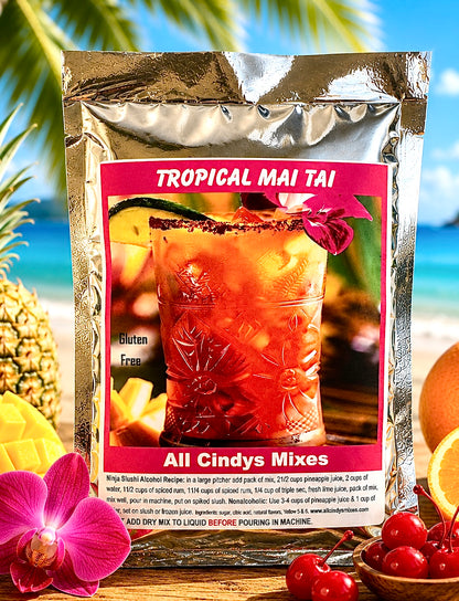 Tropical Mai tai. "Ninja Slush Recipe"