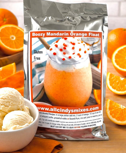 Boozy Mandarine Orange Float "Ninja Slushi Recipe"