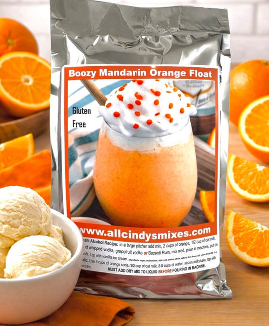 Boozy Mandarine Orange Float "Ninja Slushi Recipe"